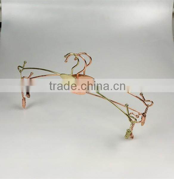 multifuntional metal hanger lingerie display hanger for underwear