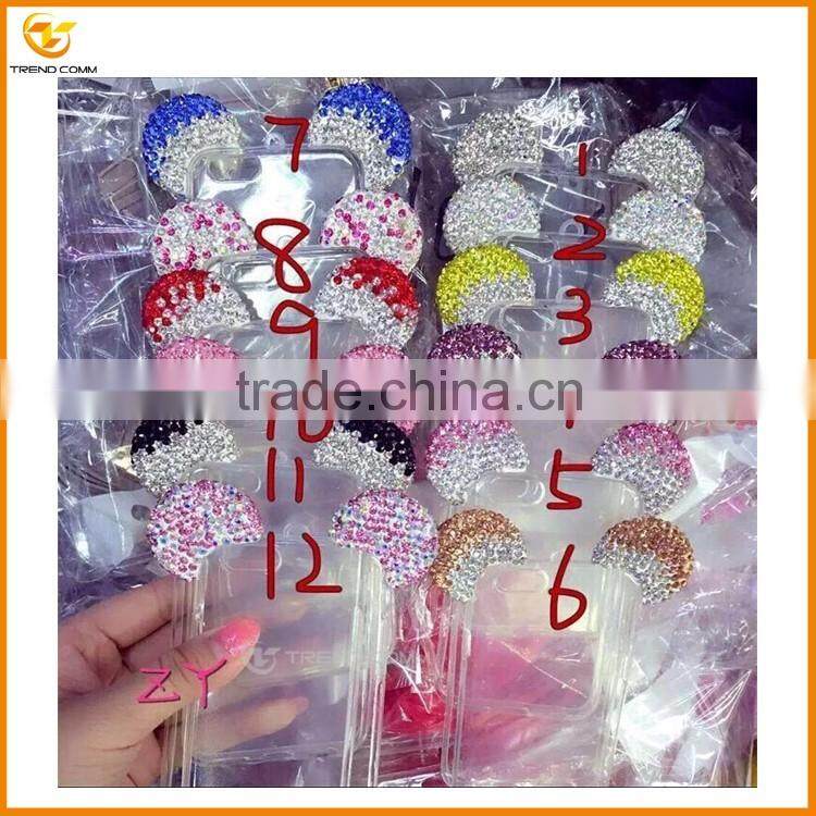 china supplier for Samsung galaxy G360 3D diamond soft clear back cover case