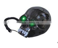 Cartoon Telephone With Skull Shape
