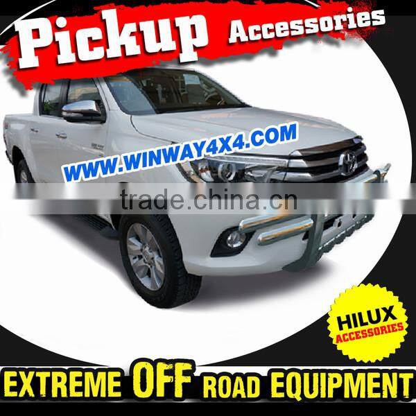 Black Powder Coated Steel Tow Bar For 2015 Toyota Hilux Revo
