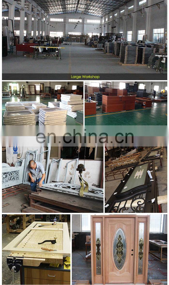 pre-hung solid wood entrance double teak wooden entry doors