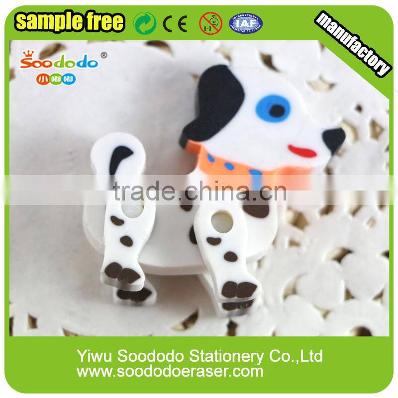 assemble Dog shape extruded promotion eraser