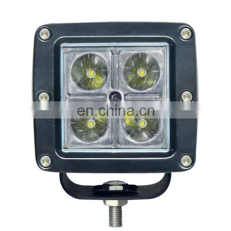 12w led work light car lamps IP68 led driving light 10-30V LED813W