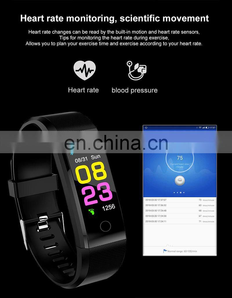 Smart Watch 115PLUS High Quality Man Waterproof Smartwatch Silicone Fitness Tracker smart watch band sport watch smart