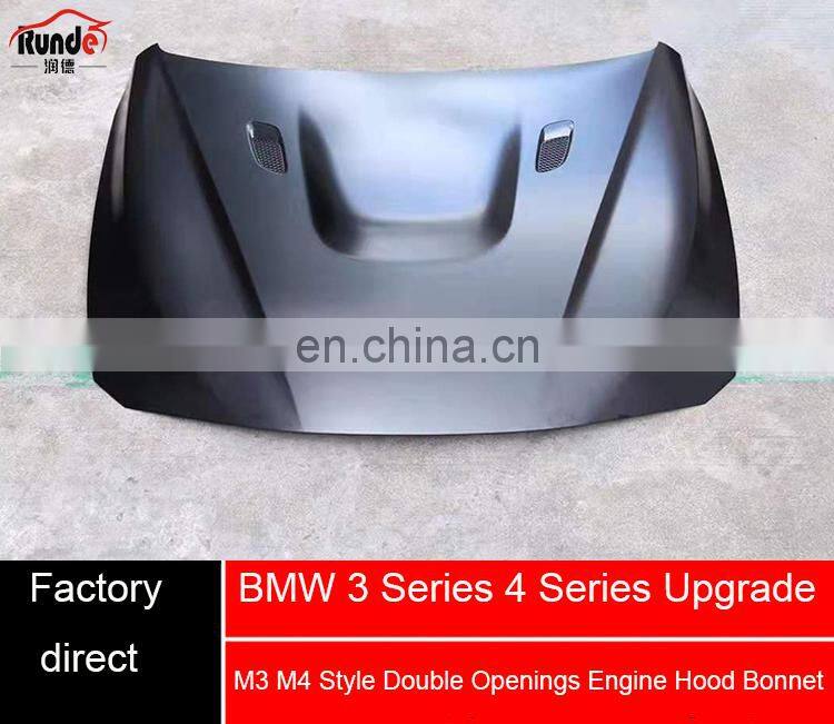 Runde Brilliant Quality Iron Material Auto Car Bonnet Engine Hood For BMW 3 Series 4 Series M3 M4 Engine Hood Bonnet