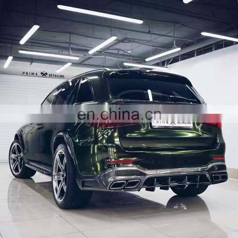 Runde Carbon Fiber Material For Mercedes-Benz GLC63 SUV TOPCAR Style Body Kit Front Lip Rear Lip Exhaust Wind Knife