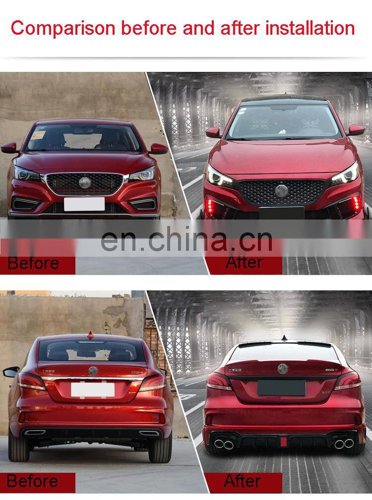 Runde Car Modification Excellent ABS Material MG6 Front Bumper Lip Side Skirt Spoiler Suitable For New Morris Garages 6 Body Kit