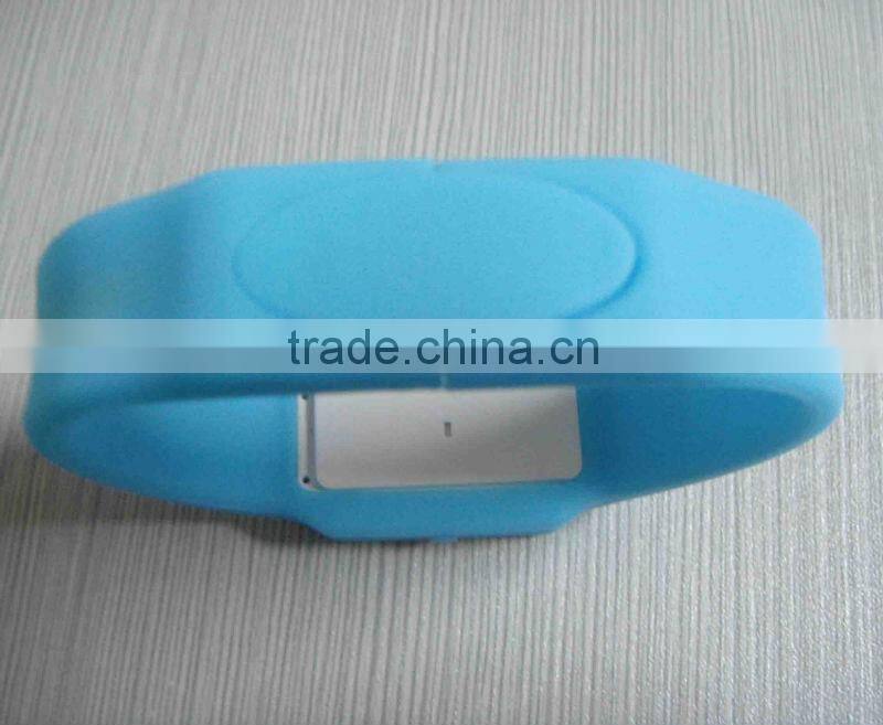 hot sale silicon bracelet usb led watch with OEM logo
