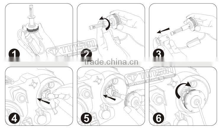 2014 newest design auto headlamp 20W H1 led head light