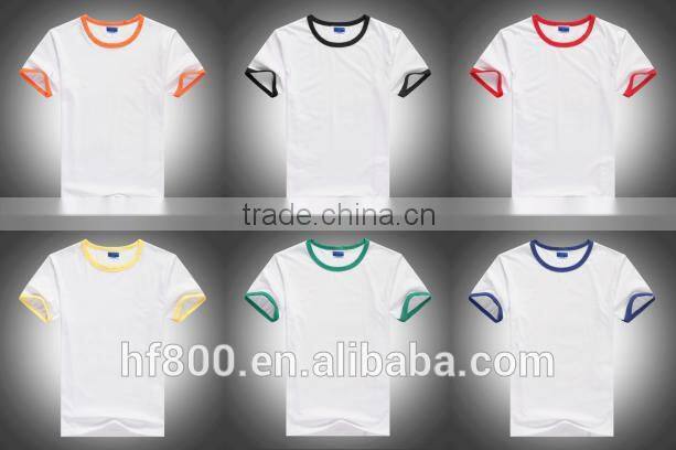 Bulk in Stock,Sublimation Blank color long sleeve T shirt,Cotton ,low Price,small MOQ,S-XXXL size