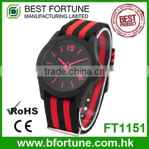 FT1203T Cheap trendy translucence plastic strap quartz movement analog watch