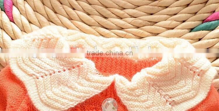 2014 Bud Silk Gauze Chidren Cardigan Candy Color Cotton Sweaters