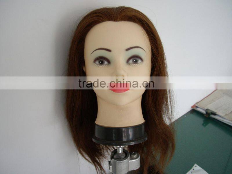 practice fiberglass mannequin head with remy human hair