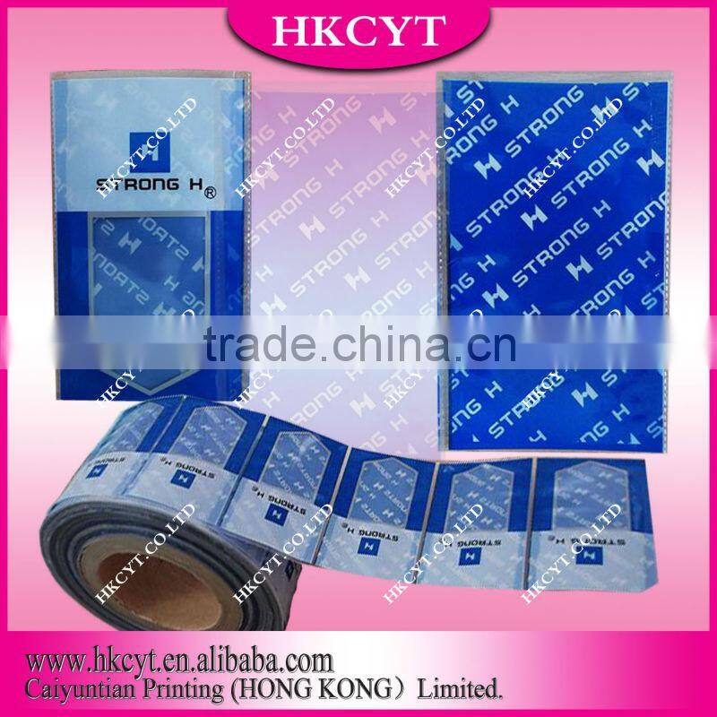 Laminated plastic food packaging roll film / aluminum foil roll film for food/liquid/cosmetic