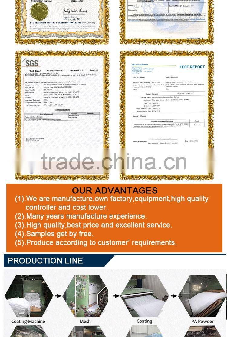 optical white chef hat nonwoven fabric