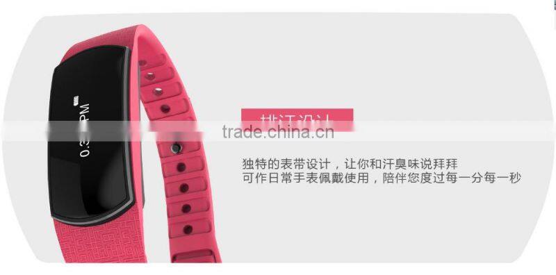0.86" LCD touch screen BT4.0 Waterproof IP67 smart bangle