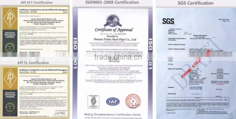 Galvanized ERW steel pipe for fluid transportation