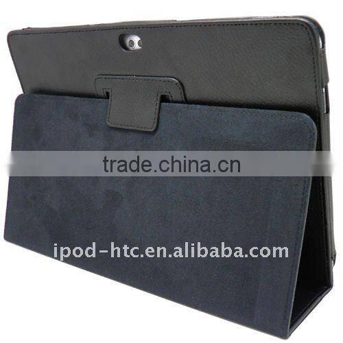Leather case cover+screen protector for Samsung Galaxy Tab 10.1GT P7510