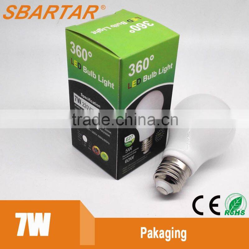 New replacement 310 degree 7W led bulb /high led bulb raw material