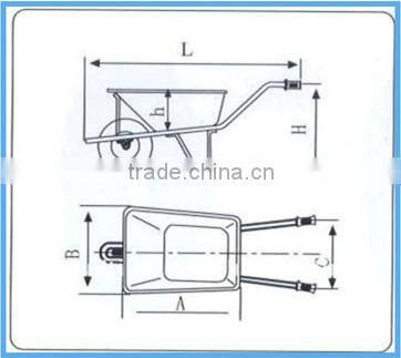 WB6400 wheel barrow Africa Market model