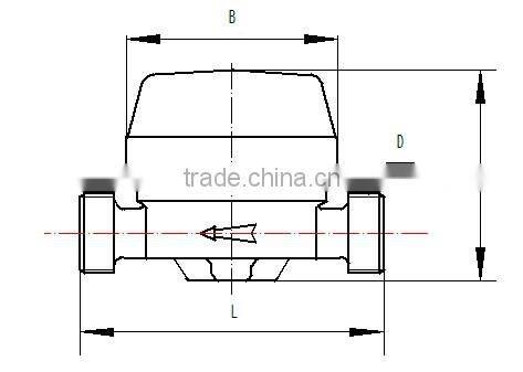 Single-jet type water meter
