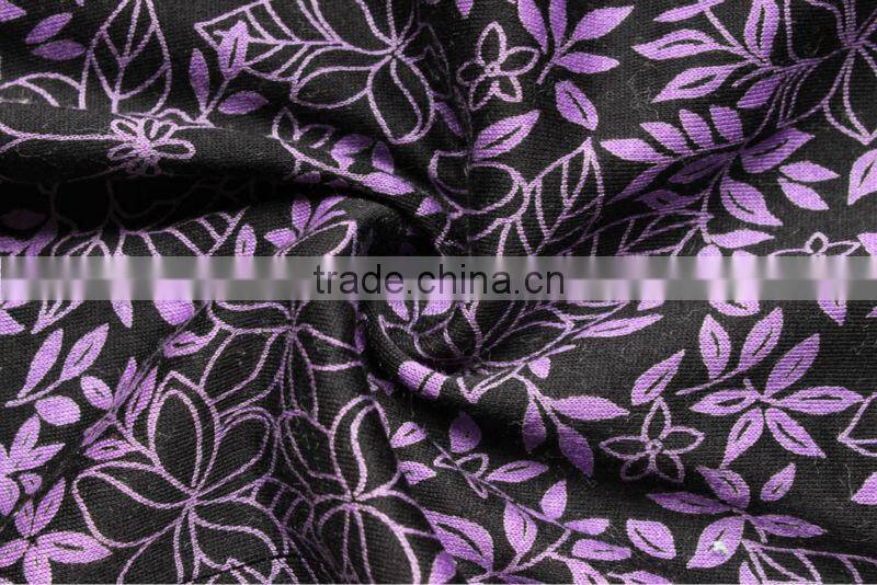 100% cotton print jersey fabric