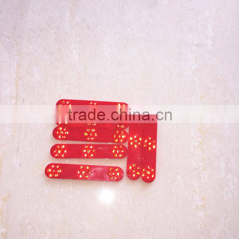 new design yellow ,red ,white 21 glass beads reflector lens
