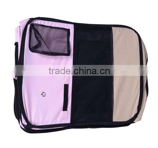 Pink 8 Panel Portable Pet Dog Play Pen Run