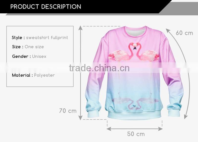 high quality 3d digital print fullprint crewneck sweatshirt spring autumn winter unisex custom oversized pullover