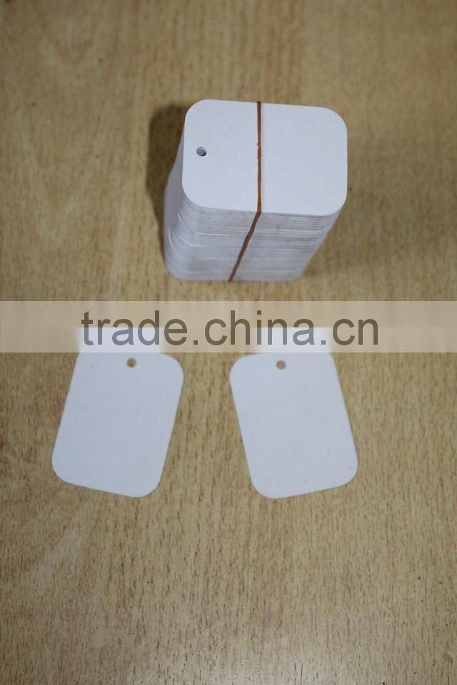 beauty custom logo printing pvc necklace display hang tag