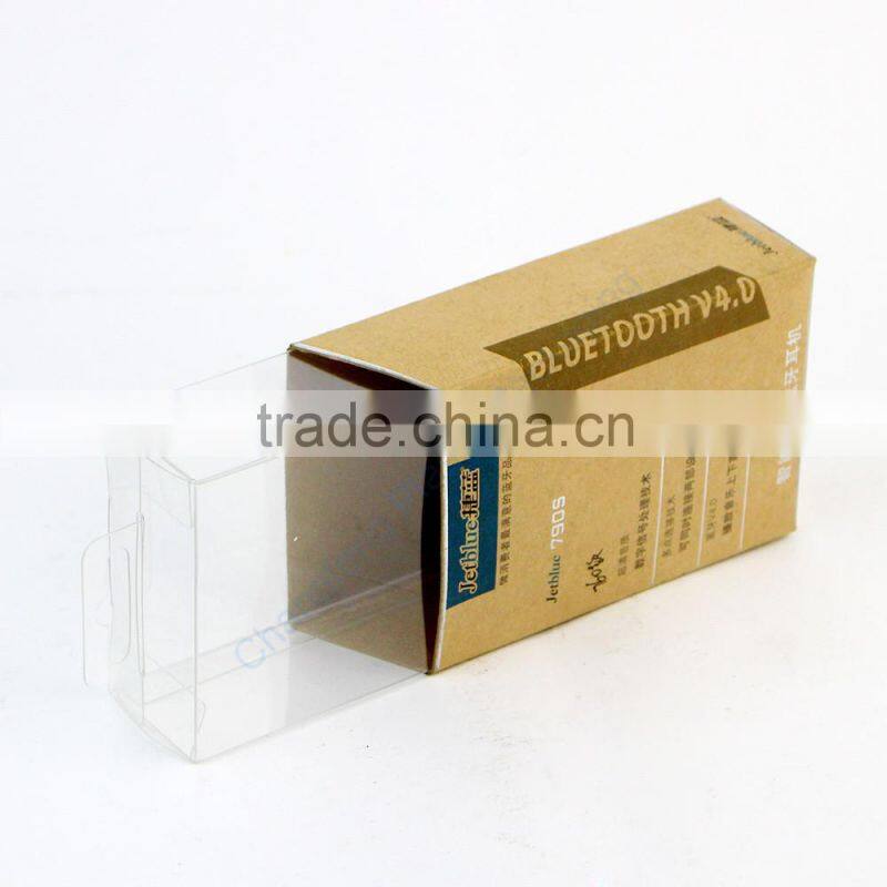 Fashionable Transparent Plastic Box for Earphone Packaging