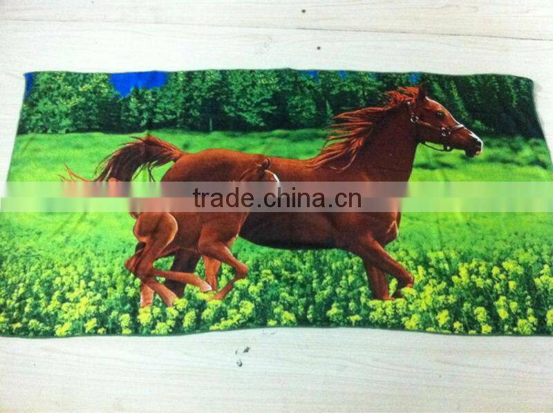 China manufacturer custom printed microfiber towel for beach