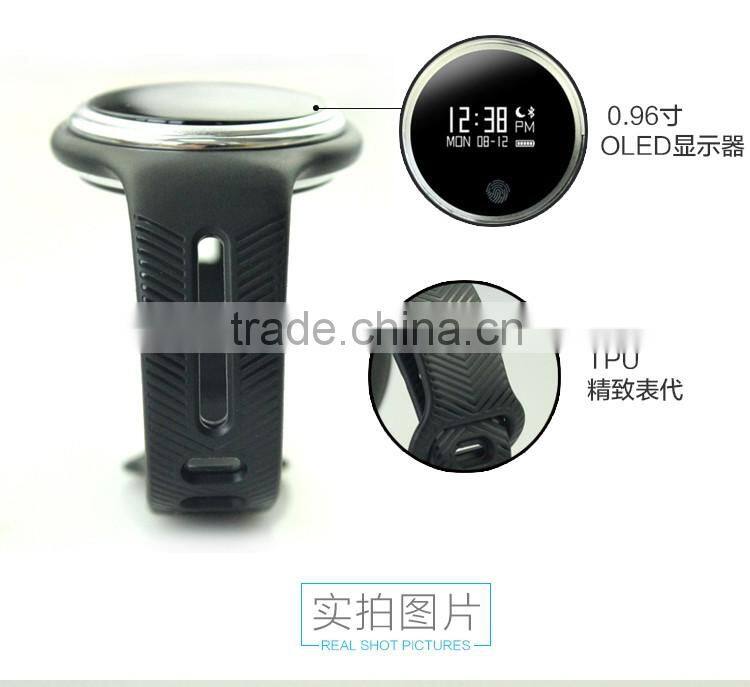 Hot selling E07 smart sport wristband healthy tracker sleeping pedometer bracelet with app
