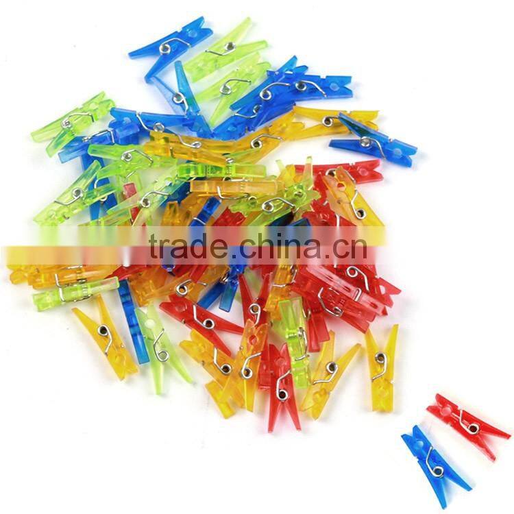 cheap colored mini plastic clothespin