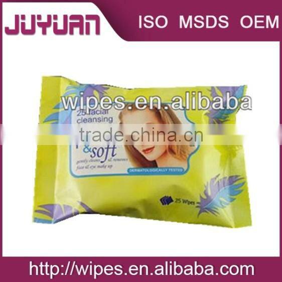 non-alcoholic facial cleaning wet towelettes with iso