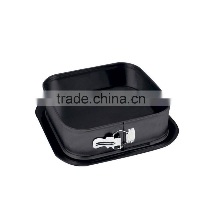 Carbon Steel Non-stick Rectangular Springform Cake Pans 2pcs set