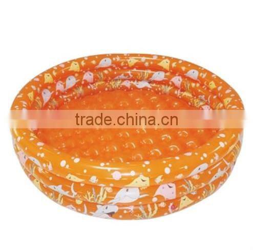 New 30" Tricyclic Inflatable Kids Swimming Bathtub Paddling Ball Pool 3-ring