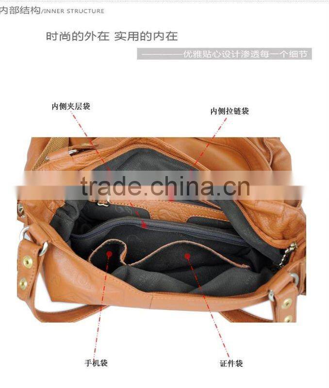 2011 newest design casual lady leather bag