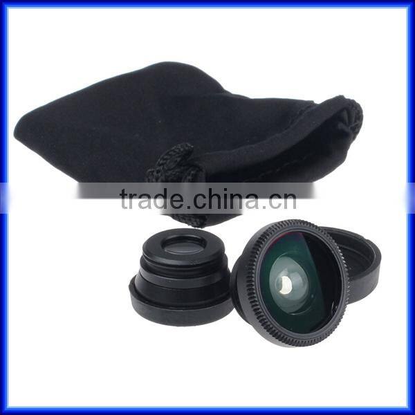 Top product Universal Clip Lens Mobile Phone lens 3 in 1 Lens 180 Degree Fish Eye