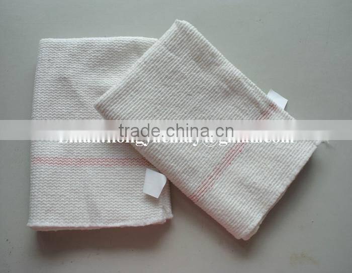 100%recycled cotton stitch bonded nonwoven white cotton foor cleaning cloth