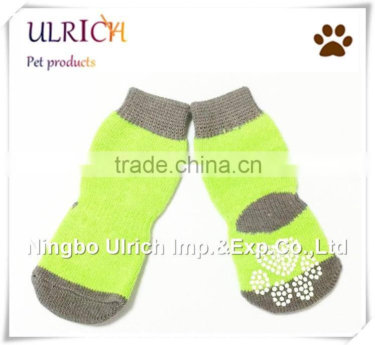 S8 new design cotton checks knitted dog socks