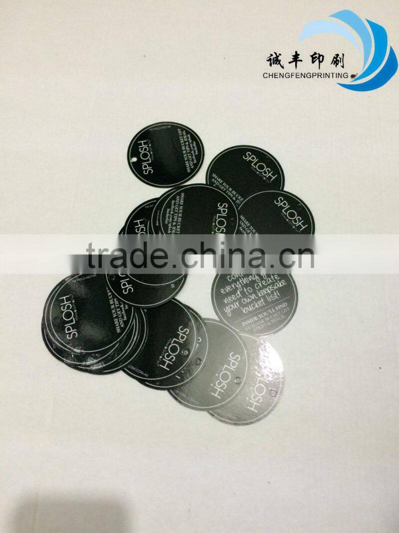 round shape paper tag paper card for gift package