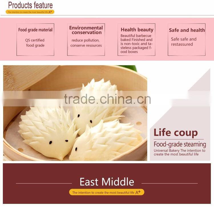 FDA approved non-stick high heat resist food grade steaming paper Dim Sum paper