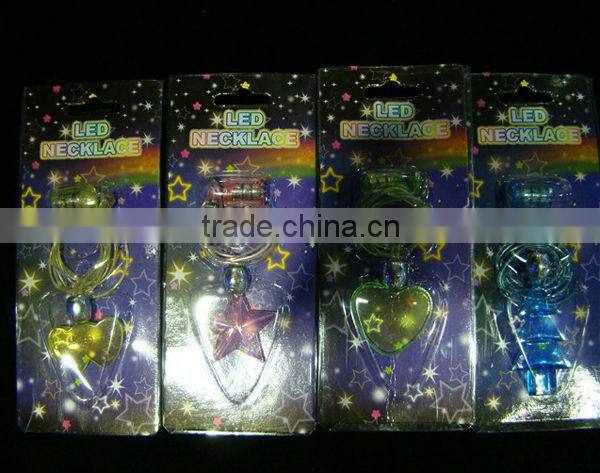 Novelty hot led necklace light