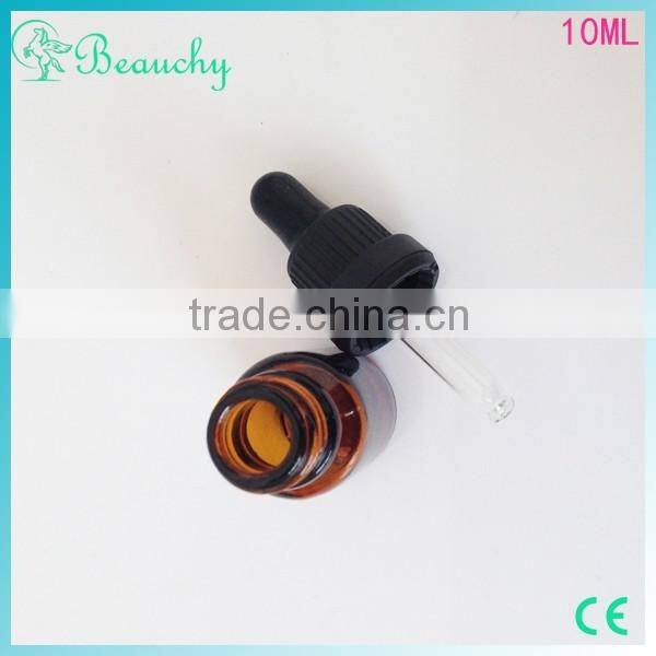 2015 beauchy New Product dropper bottle glass 10ml glass bottles essential oils with rubber pipette childproof cap