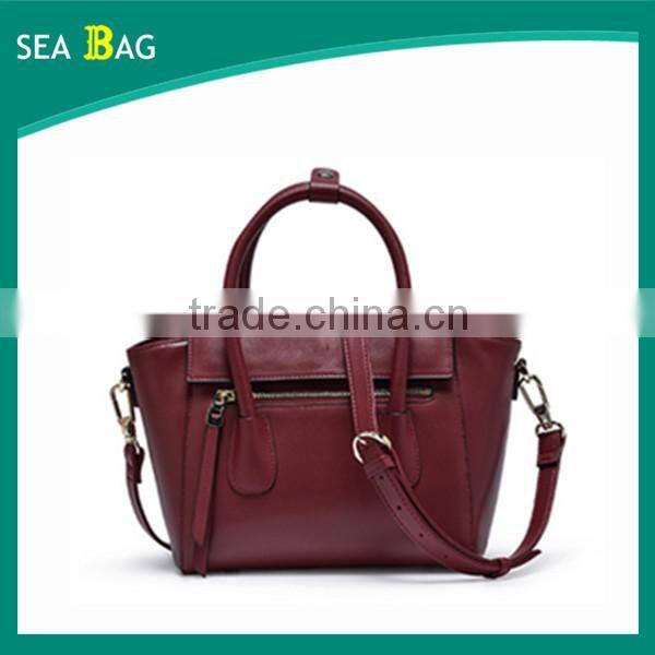Best selling genuine leather material lady handbag handmade leather bag soft fresh