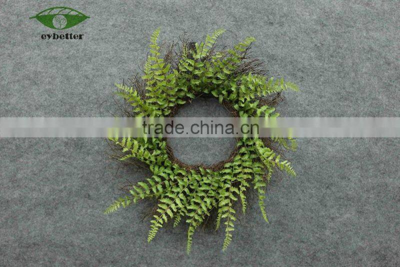 Hanging custom artificial flower wreath for funeral graden decoration indooor