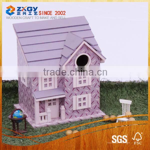 handcraft mini house model wooden toy