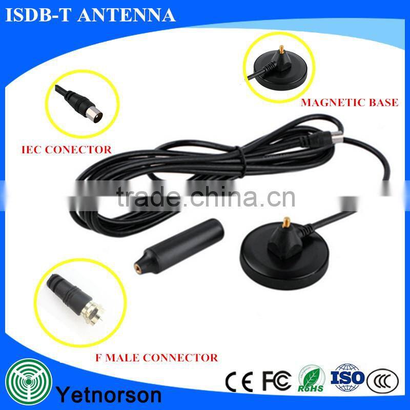 Vhf/Uhf Indoor Digital TV Antenna dvb-t tv antenna with strong magnetic base