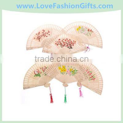 Wooden Floral Fans